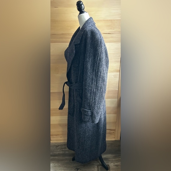 Women/Mens Charcoal Trench Coat made in Romania with wool, unisex - Picture 11 of 12